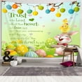 thumbnail image 3 of Spring Easter Tapestry, Colorful Eggs Grassland Flowers Kids Tapestry Wall Hanging, Bunny Colorful Eggs Funny Easter Tapestry for Bedroom Living Room Party (60X40inch), 3 of 3
