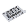 thumbnail image 4 of Pont de Guitare, Polyvalent Large Application Décoratif T Roue 4 Cordes Pont Fixe Métal pour Basse, 4 of 8
