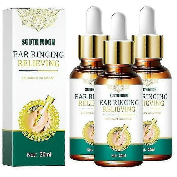 3pcs Tinnitus Ear Drop Ears Ringing Relief Treatment Oil Ear Infection Care Treatment