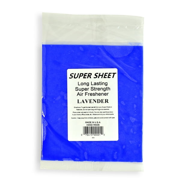 Jenray Super Sheet Large (8"x7") Under Seat Car Air Freshener (Lavender
