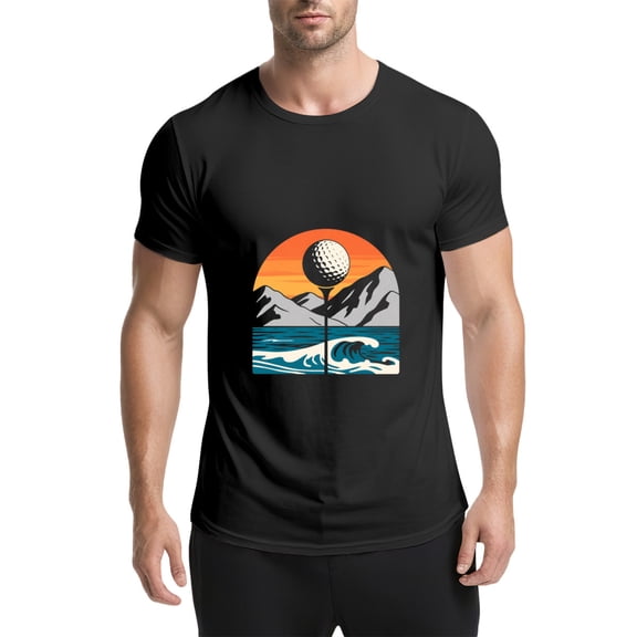 Black T Shirts for Men, Mens Graphic Tees, M5715079,S