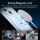 thumbnail image 5 of Funda de silicona transparente ESR para iPhone 14/13 con MagSafe Blue, 5 of 8