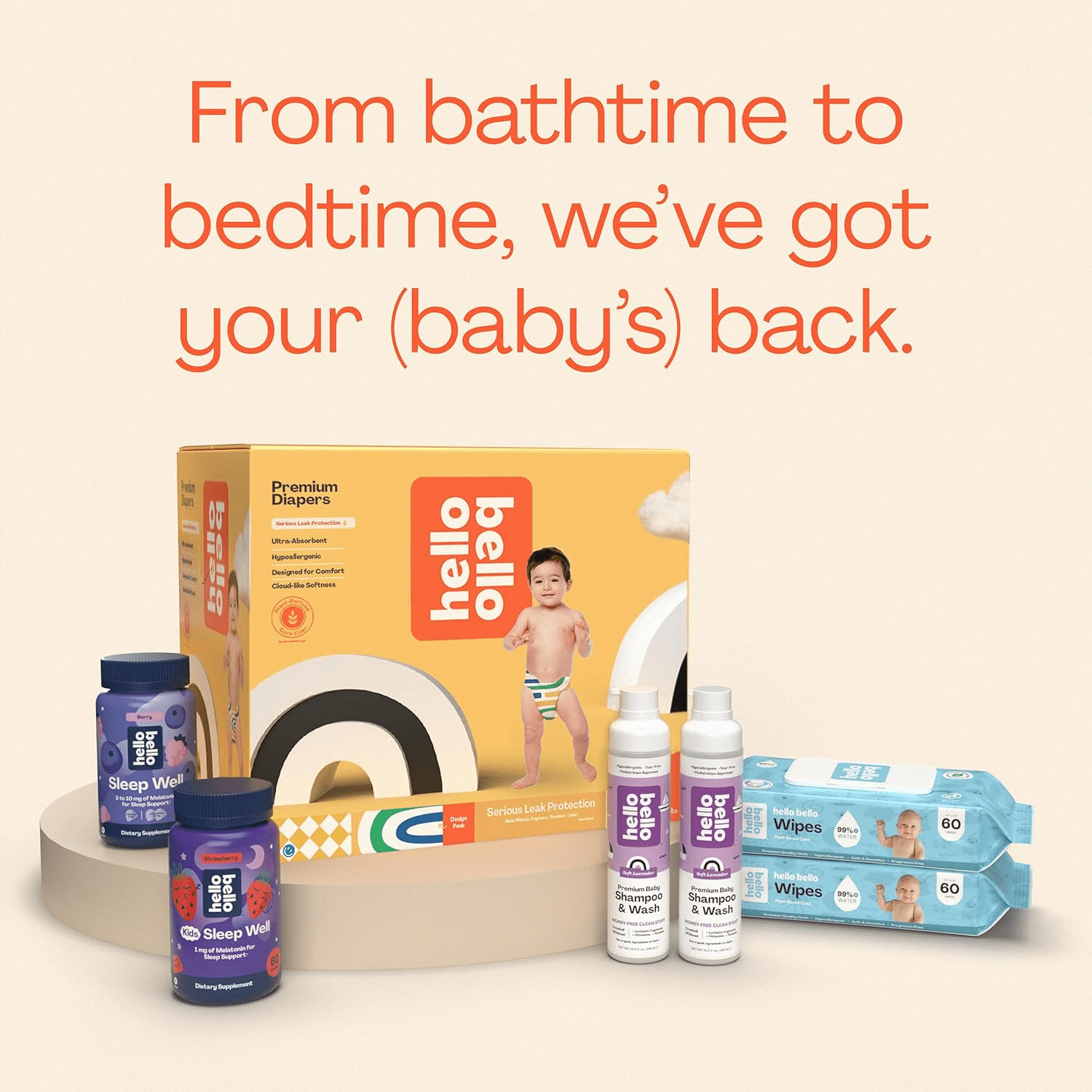 Hello Bello Premium Baby Diapers Size 5, 18 Count of Disposable, Extra-Absorbent, Hypoallergenigeni