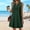 A1 Blackish Green, variant on Embroidered Dress for Women Linen Dress Women Cotton Peasant Dress Gauze Dress for Women Cotton Dresses for Women Loose Fit Beach Cotton Gauze Clothing For Women Green L