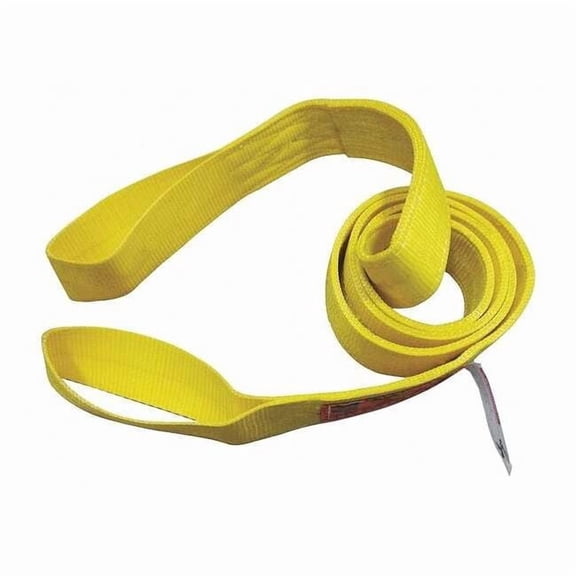 Web Sling, Type 3, 4 ft L, 1 in W, Nylon, Yellow 35XF35
