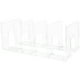 thumbnail image 3 of Estante de libros de acrílico con deflector vertical, práctico organizador de libros, 3 of 6