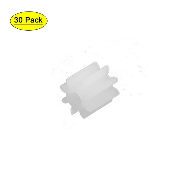 30PCS 8 Teeth 1.5mm Hole Diameter Plastic Gear Wheel for RC Toy Car