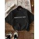 thumbnail image 1 of 100% Pure Cotton Letter Print Short Sleeve Women's T-shirt, 1 of 6