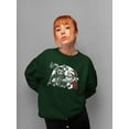 thumbnail image 2 of Krampus Santa Beer Naughty Christmas Tee Women's Sweatshirt, 2 of 4