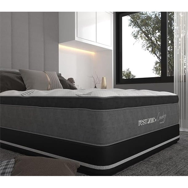 Elegante Colchón Ortopédico Matrimonial Gel Memory Foam Mega COLCHONETA 32 cm de Altura Restonic