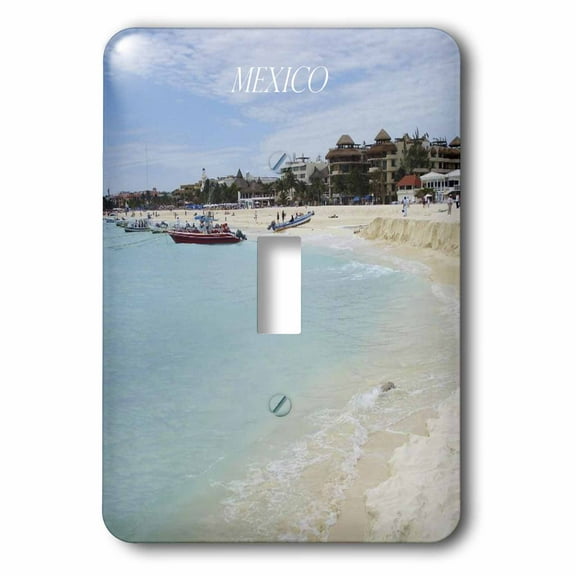 3dRose, Mexican Coastal Town, single toggle switch