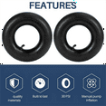 thumbnail image 3 of 4 PCS 4.10/3.50-4 Inch Inner Tube Tire for Hand Truck, , Cart, Garden Lawn Mower,4.10-4 Replacement, 3 of 5