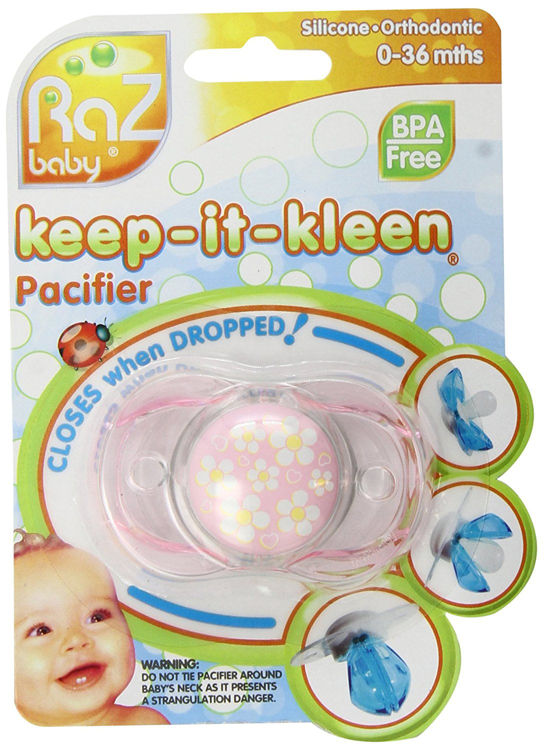Newborn Baby Pacifier BPA Free Automatic Closing Soother Nipple with Covers 