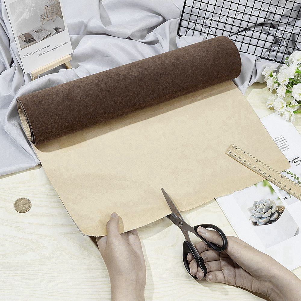 Velet Cloth Self-adhesive Fabric Coconut Brown 40cm