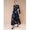 Multicolor, variant on Multicolor Floral Print Long Sleeve Waist-Cinched A-Line Maxi Shirt Dress For Women