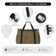 thumbnail image 4 of Disketp Leopard Print Bolsa de Viaje Tipo Duffle, Bolso de Mano para Fin de Semana para Mujer, Bolsa de Gimnasio Ligera para Hombre, Esencial para Viajes, 4 of 7