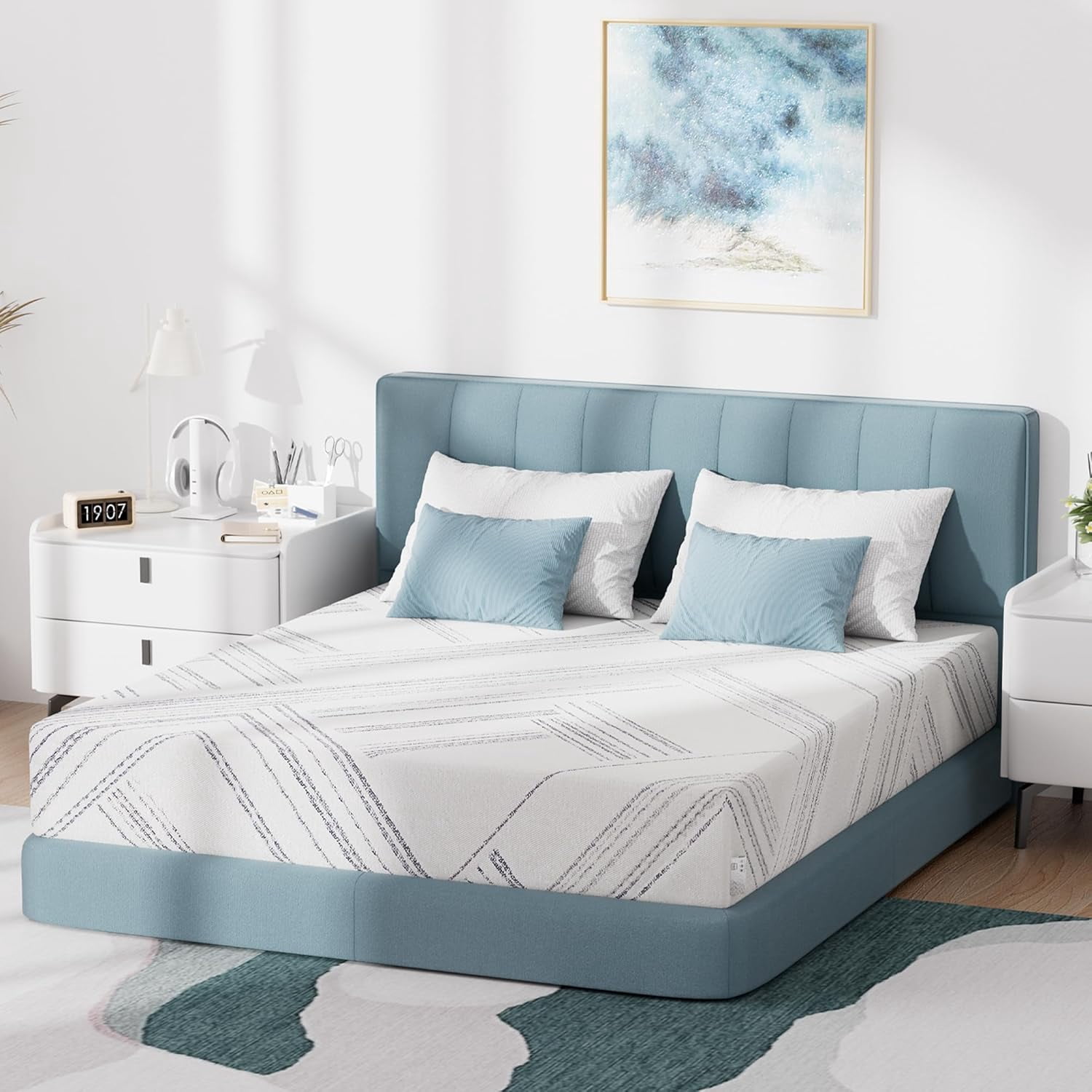 Full Size Mattress 10 inch, Medium Firm Mattresses with Cooling Gel Memory Foam, Removable Washable Cover, Full Mattress in a Box, Pressure Relief & Upgraded Support, Motion Isolation, CertiPUR-US