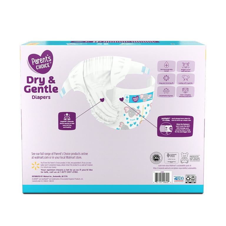 Parent's Choice Diapers - Size 4, 296 Count 