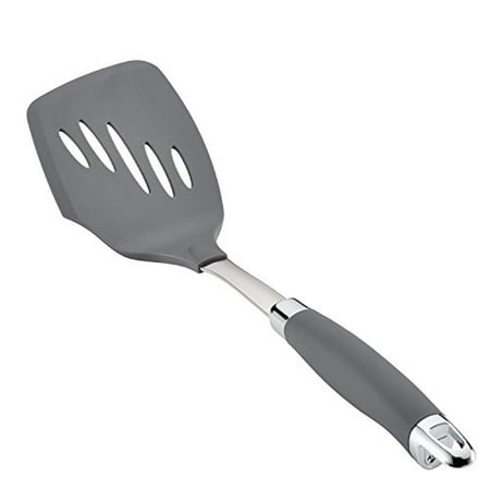 Anolon SureGrip Nonstick Nylon Slotted Turner, Gray 13.25' - 46286