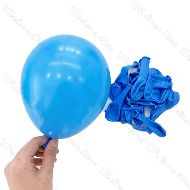 10/20/30 globos de cumpleaños azules de 5/10/12/18 pulgadas, globo de látex azul marino de metal para baby shower, cumpleaños, decoración de bodas