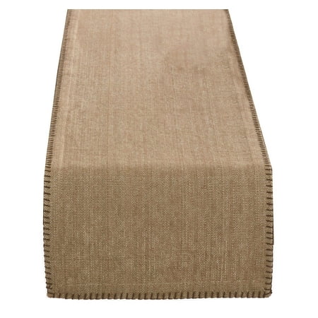 

Fennco Styles Celena Collection Contemporary Whip Stitched 100% Pure Cotton Table Linens