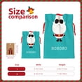 thumbnail image 3 of KLL Cute Santa Claus for Christmas Gift Bag,Holiday Bags for Gifts Christmas Bags & Drawstring Gift Pouch Reusable Holiday Gift Bags & Party Favor Bags (1 PCS)-Medium, 3 of 9