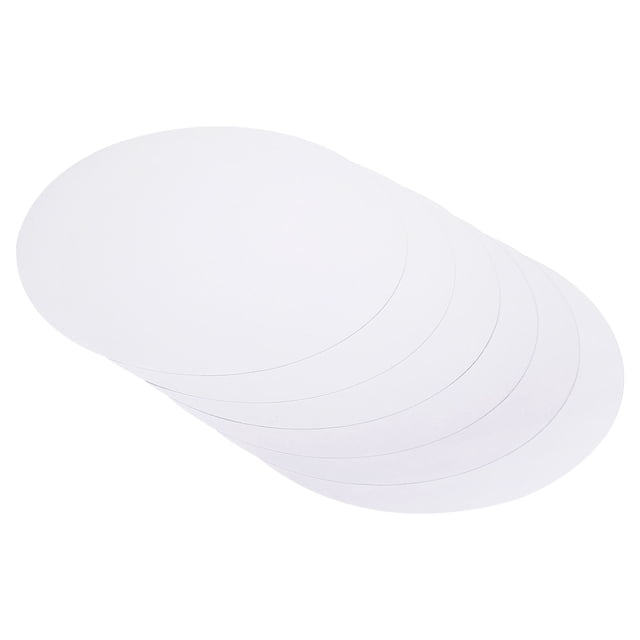 Uxcell 9.8-inch Round Cardboard Paper, 20 Pcs Blank Disc Circles Slices for Party Decorations DIY Craft, White