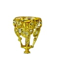 thumbnail image 2 of Arabia Incense/Bakhoor Burner (Mabkhara) -Oud Burner, Metal,Tray Inside 5 inch Tall (Golden), 2 of 4