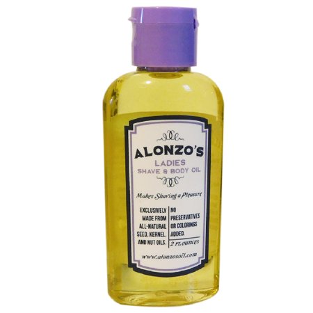 Alonzo’s Sensational Natural Shaving Oil for Women - Pre-Shave & After Shave Oil for Smooth Legs and Soft Bikini Area - Moisturizes and Calms Irritated Skin from Razor Burn - (Best Lotion For Razor Burn Legs)