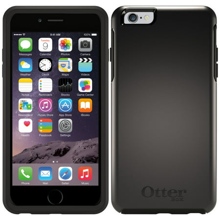 Otterbox Symmetry Series Hard Slim Case For iPhone 6 Plus 6S Plus Black (Open