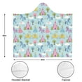 thumbnail image 3 of Wearable Blanket,Fairy Tale Princess Castle Pattern Hooded Wearable Flannel Blanket for Adults & Teens,Winter Poncho Shawl Wrap Cape Cozy Anti-Pill,50"x60", 3 of 5