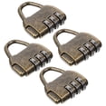 thumbnail image 2 of Miangastore 4Pcs Combination Lock Outdoor Combination Lock Padlock Retro Antique Style Combination Lock, 2 of 9