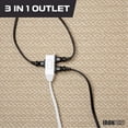 thumbnail image 4 of Iron Forge Cable 2 Pack 15 ft White Extension Cord with 3 Outlets - 16/2 SJTW 2 Prong Indoor Extension Cord with Multiple Outlets, 4 of 6