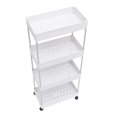 thumbnail image 4 of Estante De Piso Estante De Almacenamiento De Múltiples Capas Soporte De Carrito Estante De Almacenamiento Móvil Organizador Con Ruedas Para Cocina Dormitorio Baño Noticed HA027801-01, 4 of 6