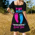 thumbnail image 3 of Pink or Blue Your Auntie Loves You Sleeveless Dress prom clothes wedding guest dress 2024, 3 of 6
