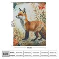 thumbnail image 4 of COMIO Fox Blanket Holiday Forest Fox Decor Animal Throw Blanket Gifts for Girls Boys Fox Lovers Winter Super Warm Soft Plush Lightweight  Flannel Sofa Bedding Blanket for Kids Adults Men Women, 4 of 6