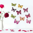 thumbnail image 3 of Etiqueta engomada de la pared NikouMX 10 piezas mariposa brillante luminosa decoración de pared, 3 of 8
