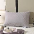 thumbnail image 5 of Decorative Lumbar Pillow,Contemporary Jacquard Oblong Cushion Geometric, Crystal Embroidery Pillow for Bed, Couch, Sofa, Modern Home Decor-Crystal Matrix(Gray), 5 of 7