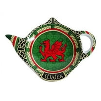 Royal Tara Welsh Dragon Celtic Knot Design Irish Teabag Holder - 4in (approx. 10cm)
