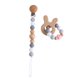 thumbnail image 1 of Juguete de haya para bebé, chicle para dientes, cadena de silicona para chupete con cuentas, cadena anticaída, 1 of 6