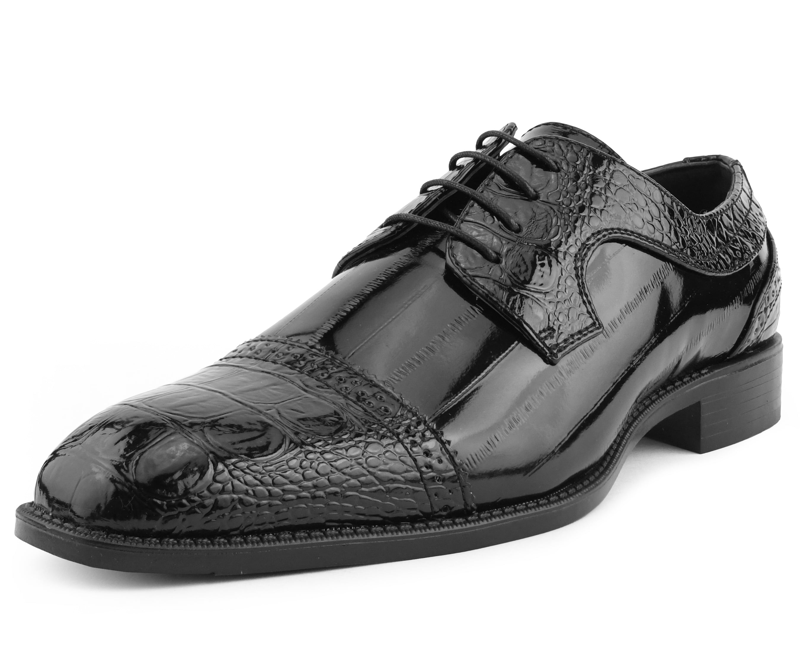 mens size 8 black dress shoes
