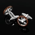 thumbnail image 3 of Gemelos de aleación con diseño de volante de coche para hombre, 3 of 3