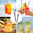 thumbnail image 4 of Collapsible Reusable Metal Straws, Portable Telescopic Straw Stainless Steel Drinking Straws, 4 of 5