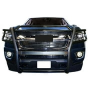 Black Horse Grille brush Bumper Guard Modular Black Compatible with 2015-2022 Chevrolet Colorado|2015-2022 GMC Canyon(Excludes ZR2 submodel)-17GC15MA