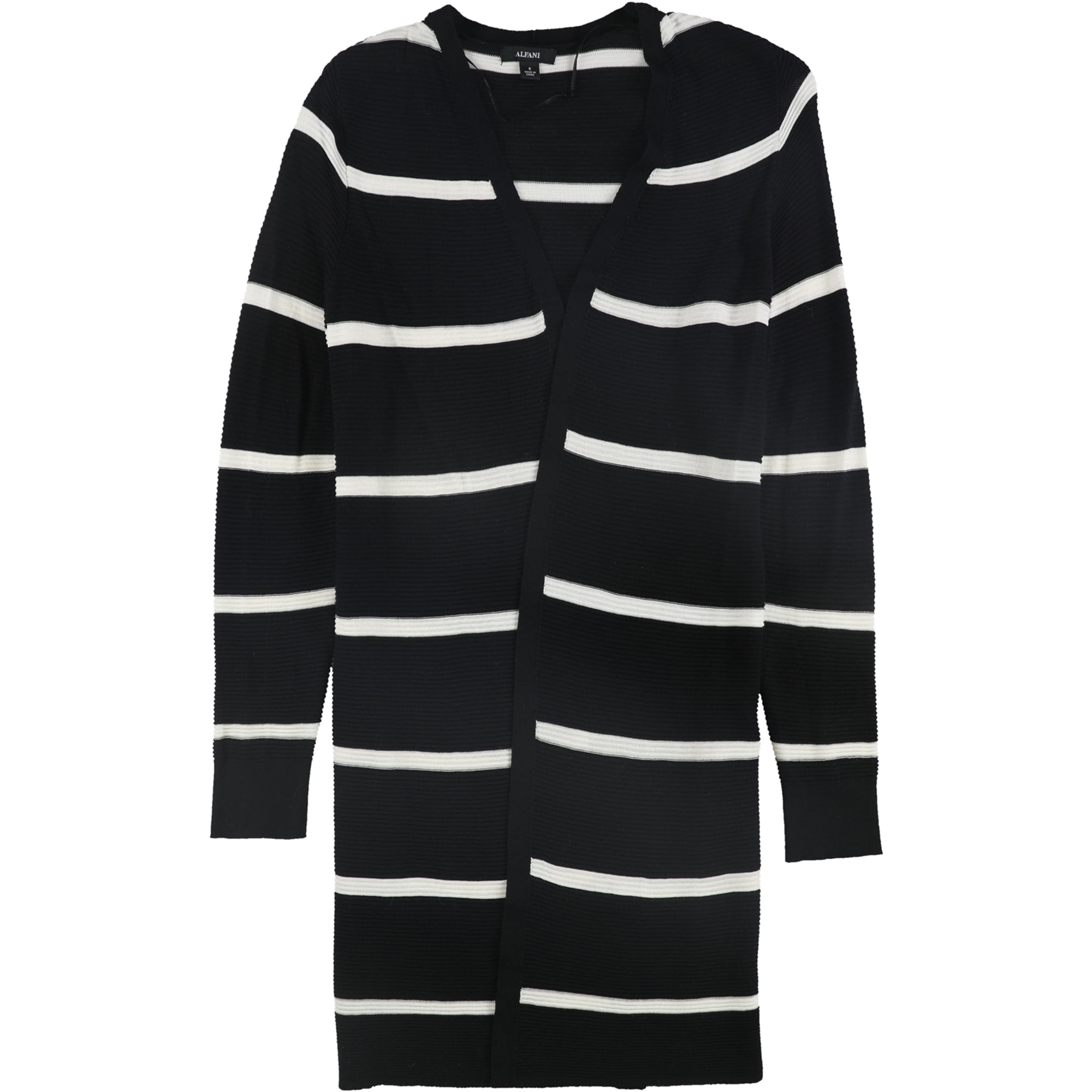 Alfani Womens Striped Duster Cardigan 
