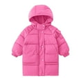 thumbnail image 3 of WOYY Winter Boys Hooded Long Down Coat Thickened Warm Padded Jacket Outerwear, Sizes 11-12, 3 of 4