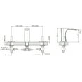 thumbnail image 3 of 18.25-in. W CUPC Rectangle Bathroom Undermount Sink Set In Biscuit - Chrome Hardware AI-22902, 3 of 7