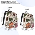 thumbnail image 3 of Yiaed Vintage Coffee Print Backpack, Premium Laptop Backpack, Travel Backpack for Women, Lightweight Backpacks, Comfortable Back Pack-Medium, 3 of 5