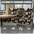 thumbnail image 4 of Yuyamidu Sea Turtle RV Dinette Cushion Slipcover Hibiscus RV Couch Covers for Sofa Washable RV Dinette Seat Covers 2 Pcs Camper RV Sofa Cushions RV Accessory, 4 of 7