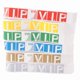 thumbnail image 1 of Paquete de 600 Pulseras Papel VIP Impermeables Colores NeóN Variedad para Eventos Fiesta, 1 of 5